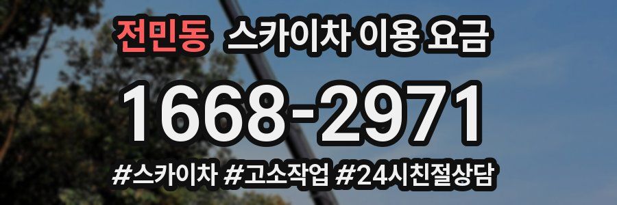 전민동 스카이차 이용 요금