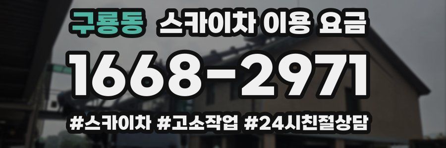 구룡동 스카이차 이용 요금