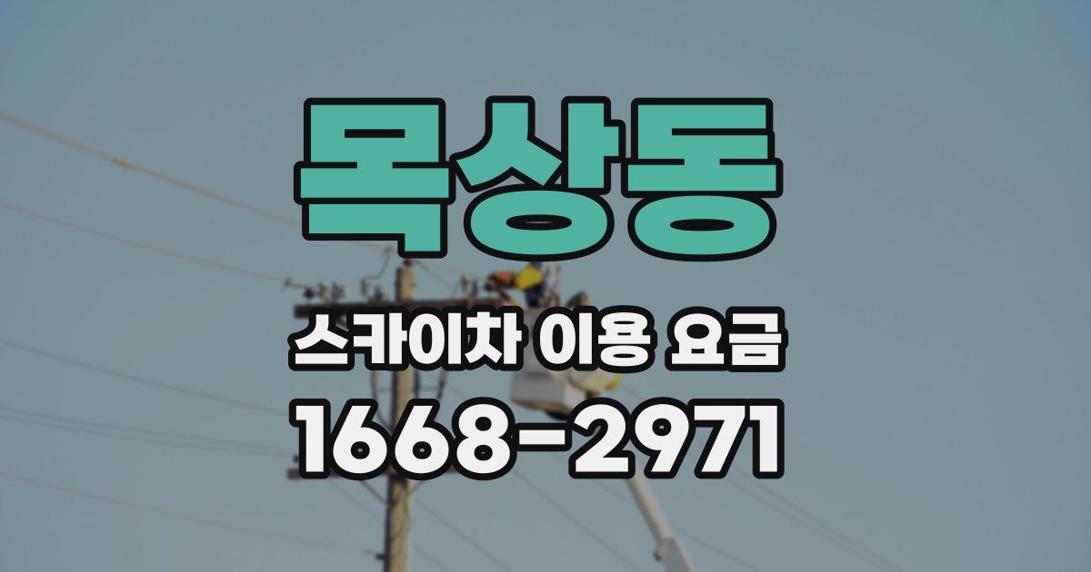 목상동 스카이차 이용 요금