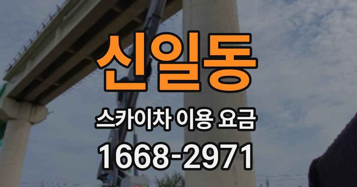 신일동 스카이차 이용 요금