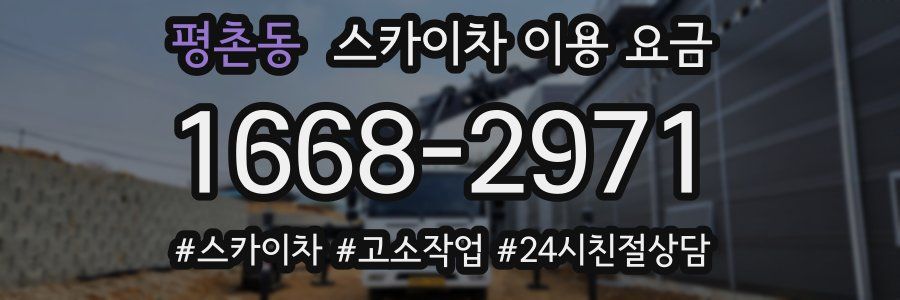 평촌동 스카이차 이용 요금