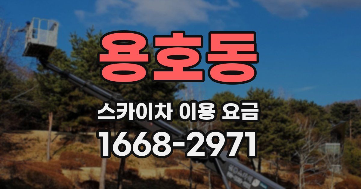 용호동 스카이차 이용 요금