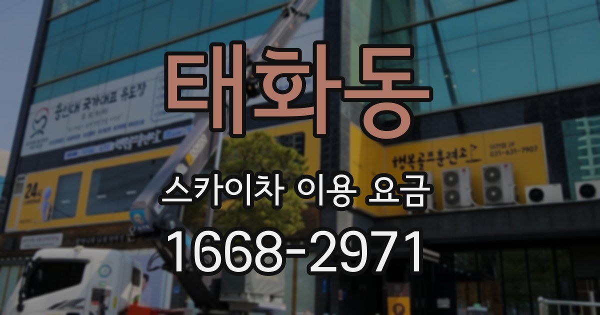 태화동 스카이차 이용 요금