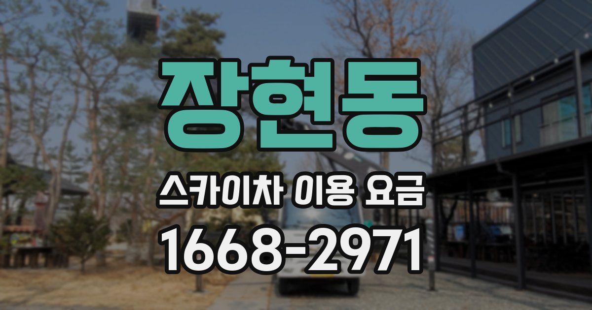 장현동 스카이차 이용 요금