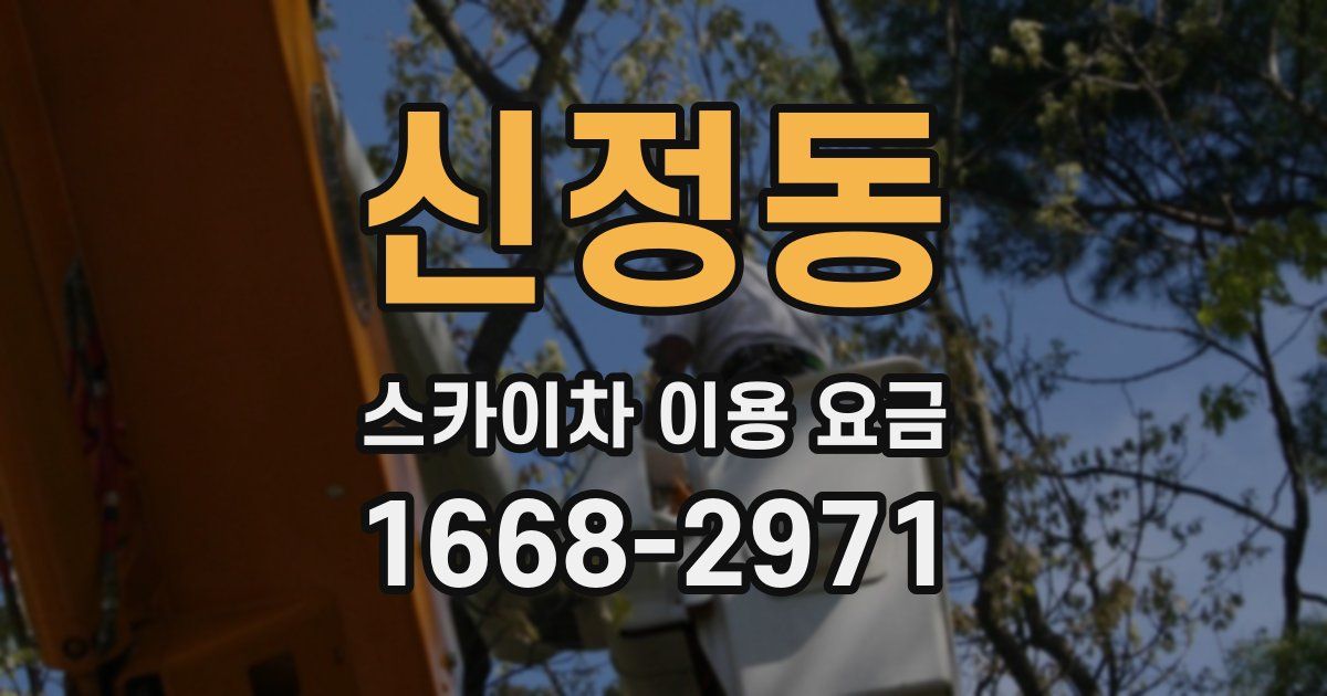 신정동 스카이차 이용 요금