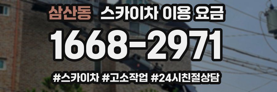 삼산동 스카이차 이용 요금