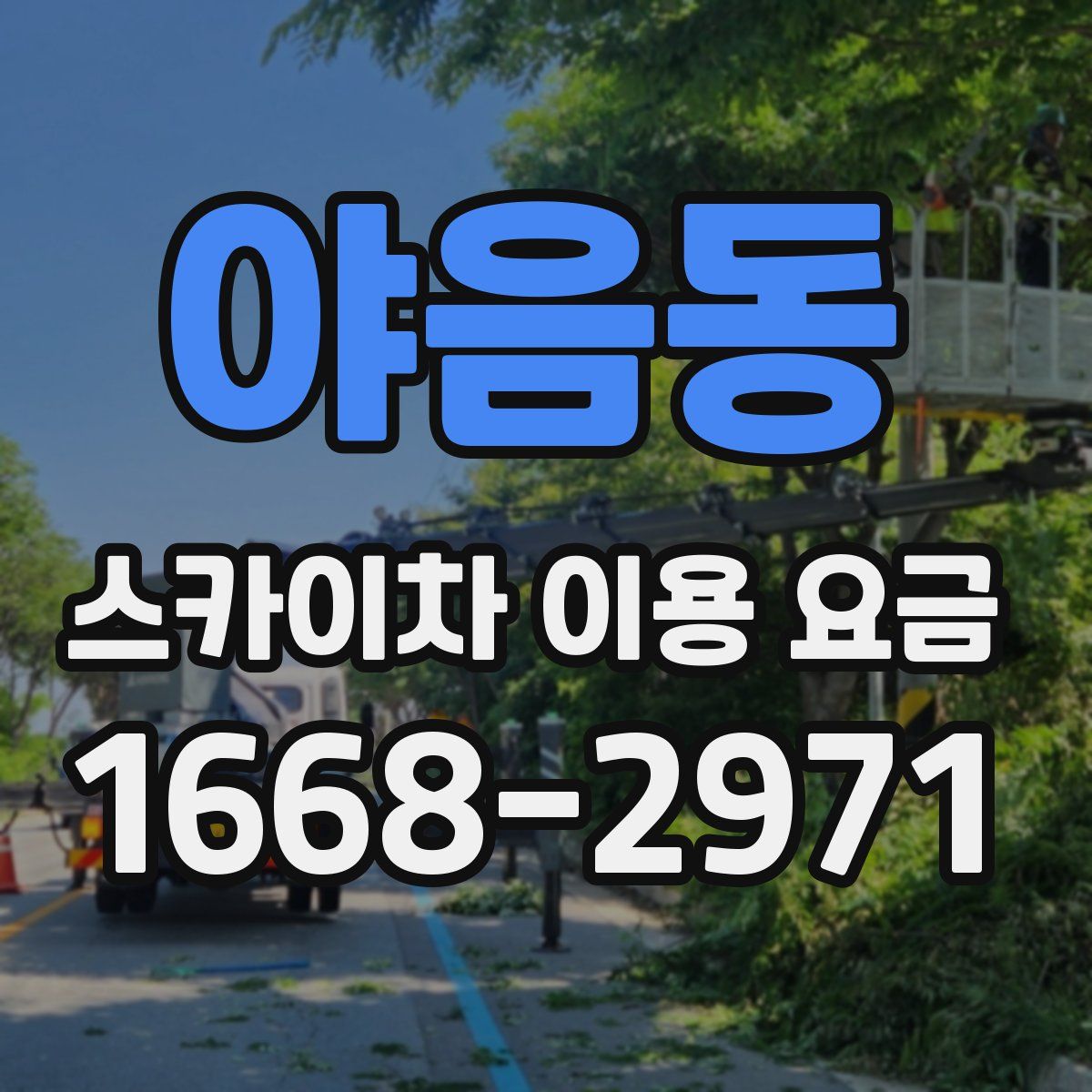 야음동 스카이차 이용 요금