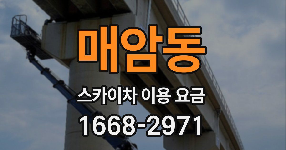 매암동 스카이차 이용 요금