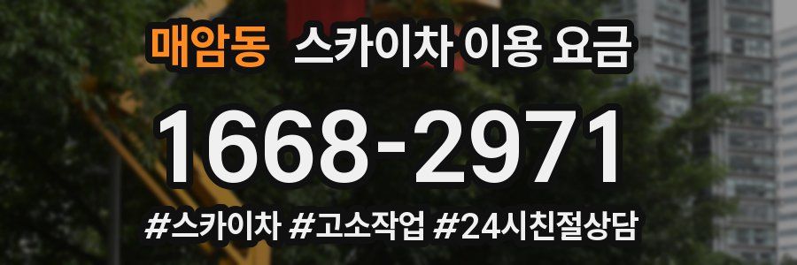 매암동 스카이차 이용 요금