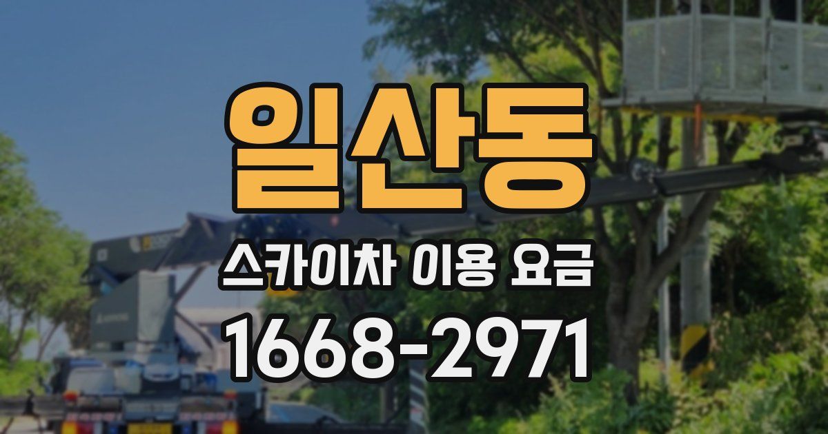 일산동 스카이차 이용 요금