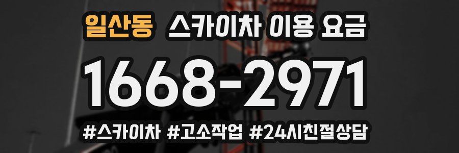 일산동 스카이차 이용 요금