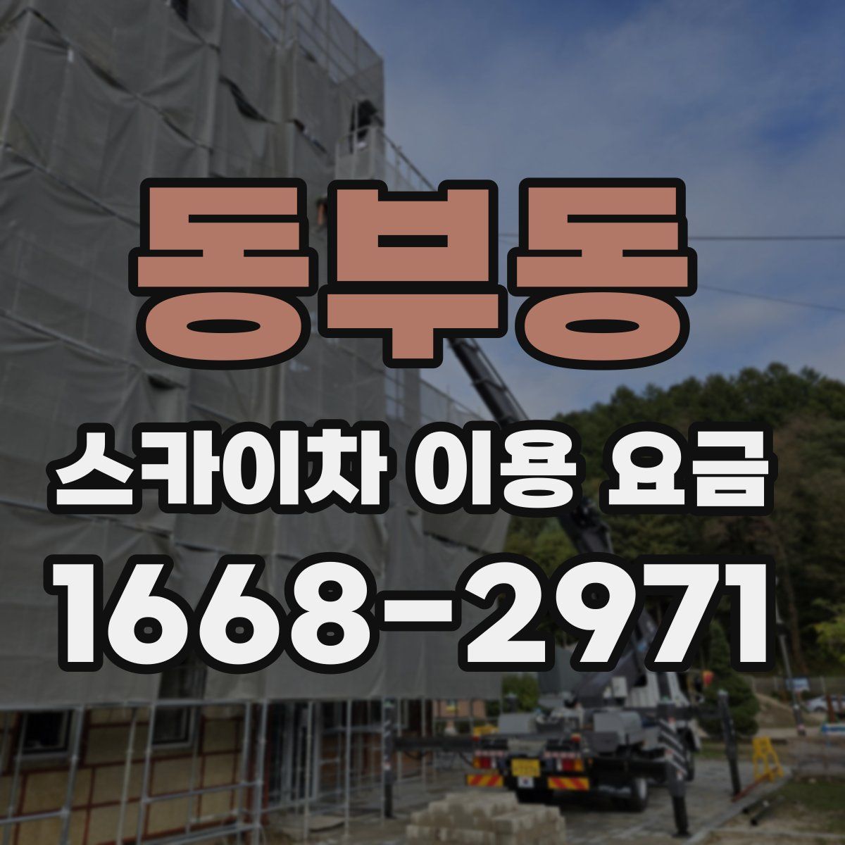 동부동 스카이차 이용 요금