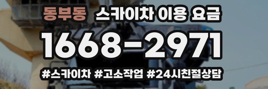 동부동 스카이차 이용 요금