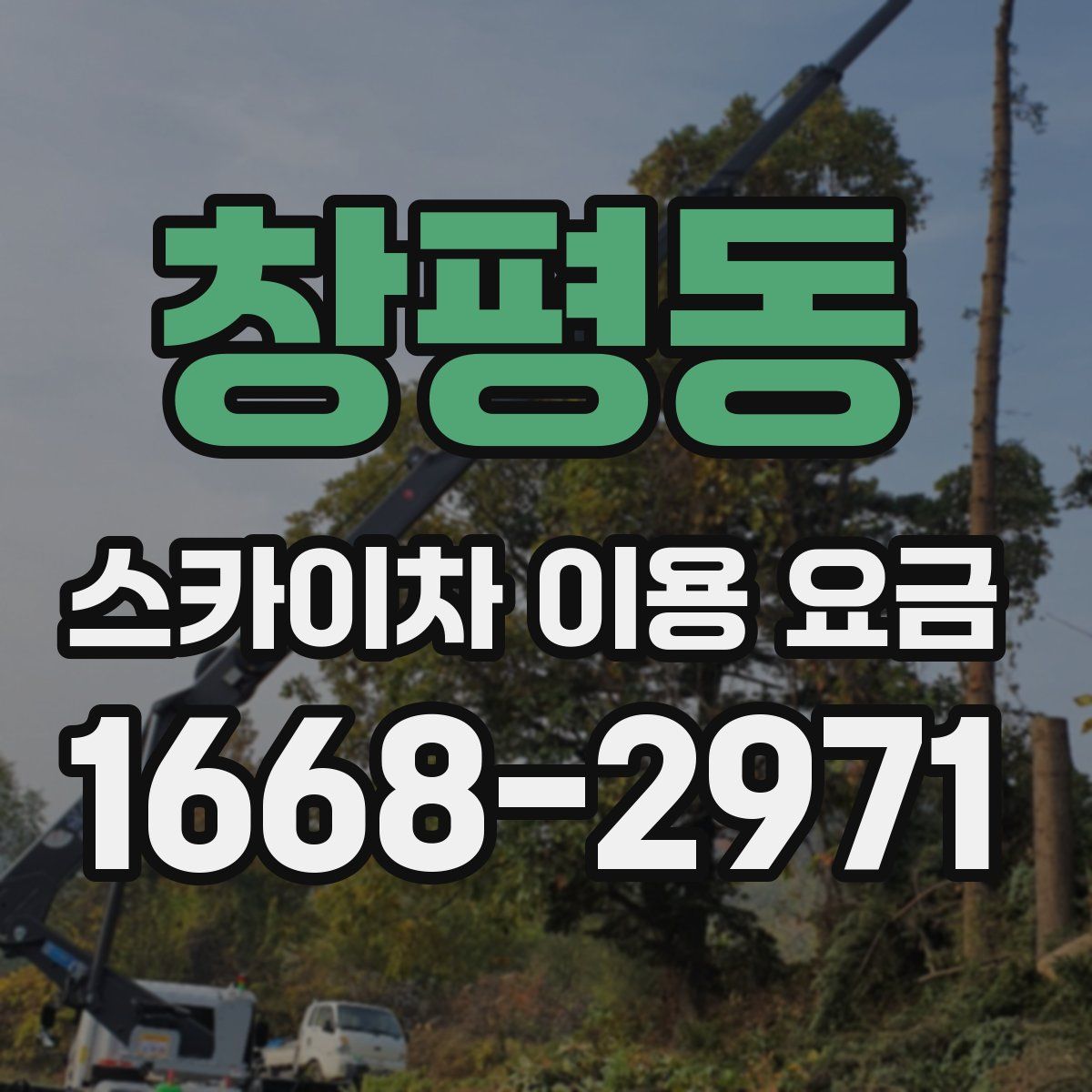 창평동 스카이차 이용 요금
