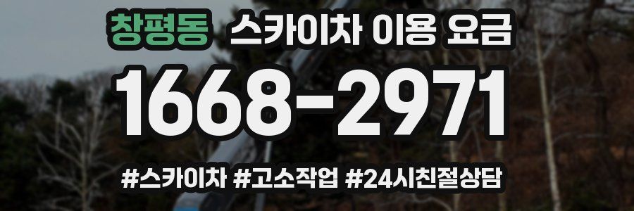 창평동 스카이차 이용 요금