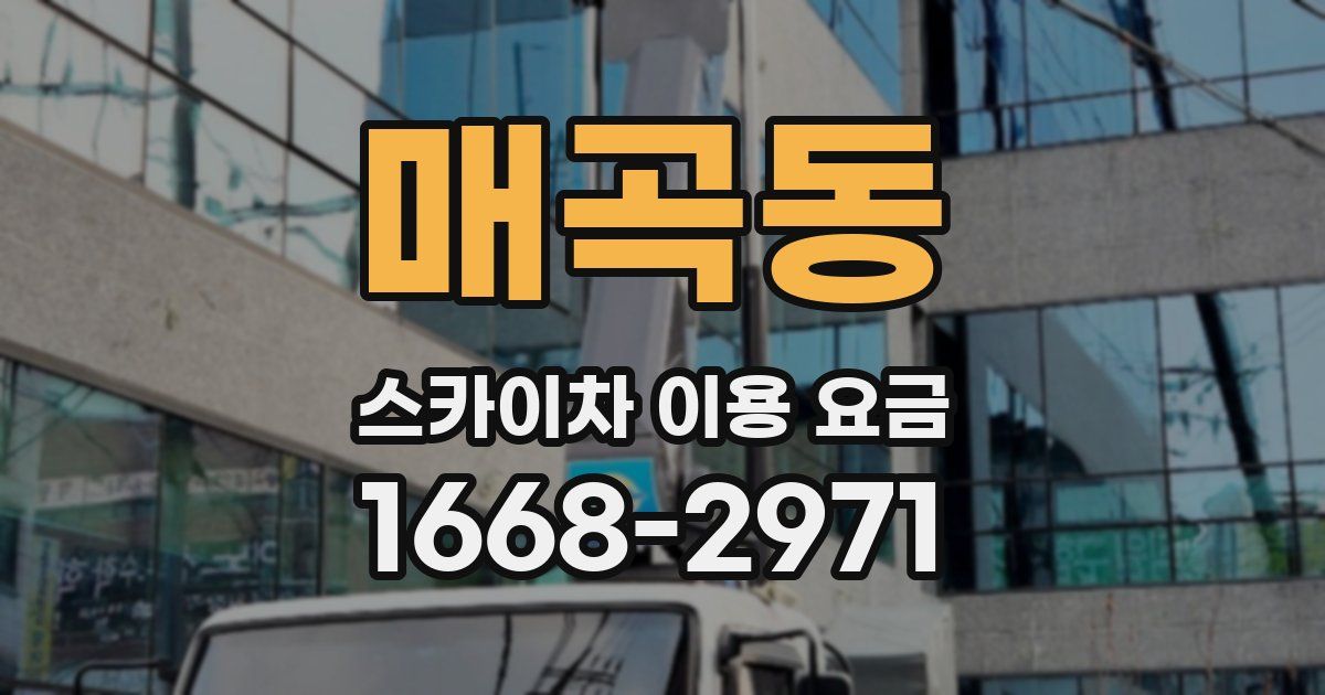매곡동 스카이차 이용 요금