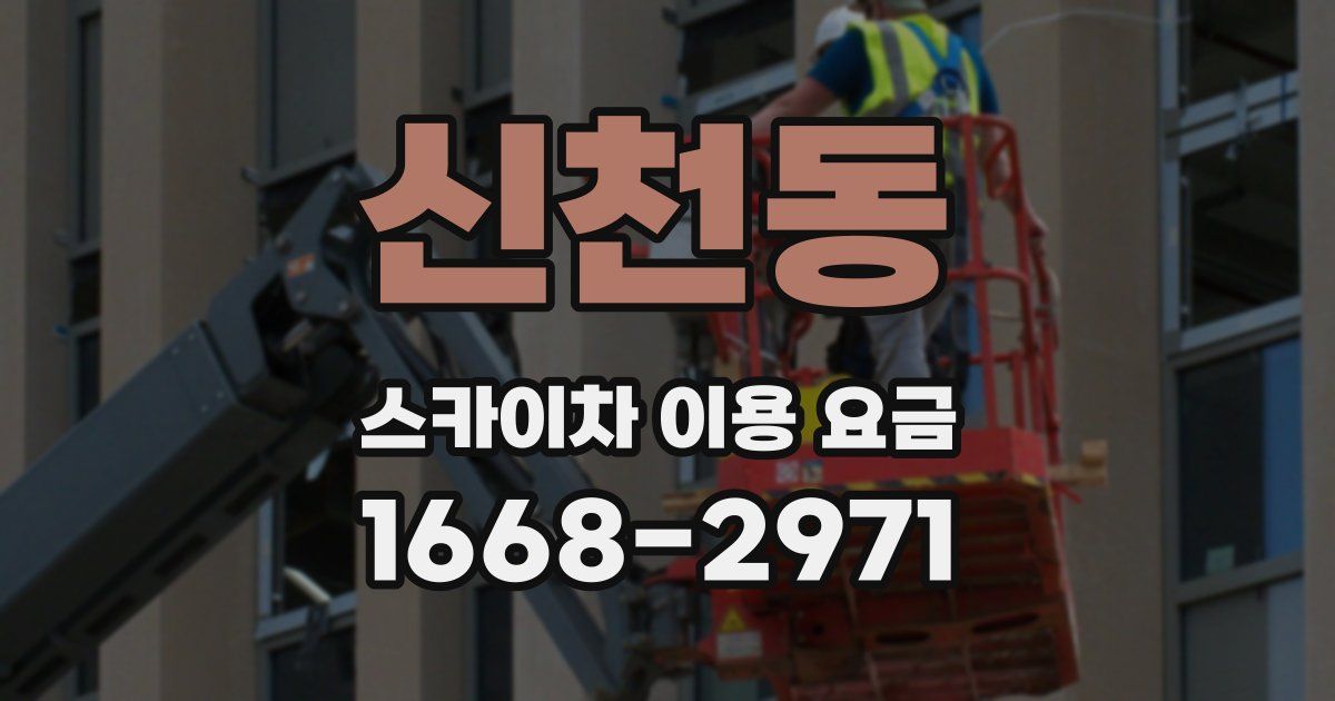 신천동 스카이차 이용 요금