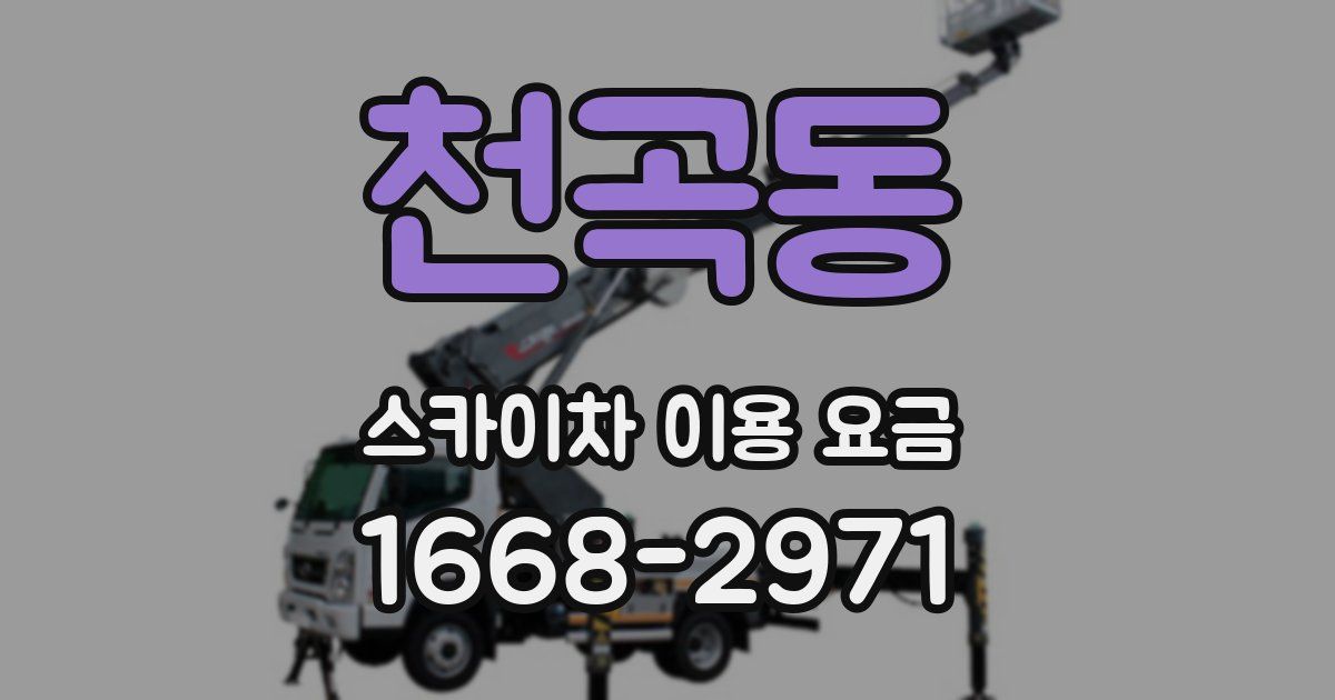 천곡동 스카이차 이용 요금