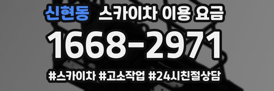 신현동 스카이차 이용 요금
