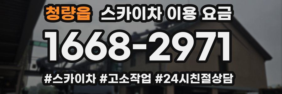 청량읍 스카이차 이용 요금