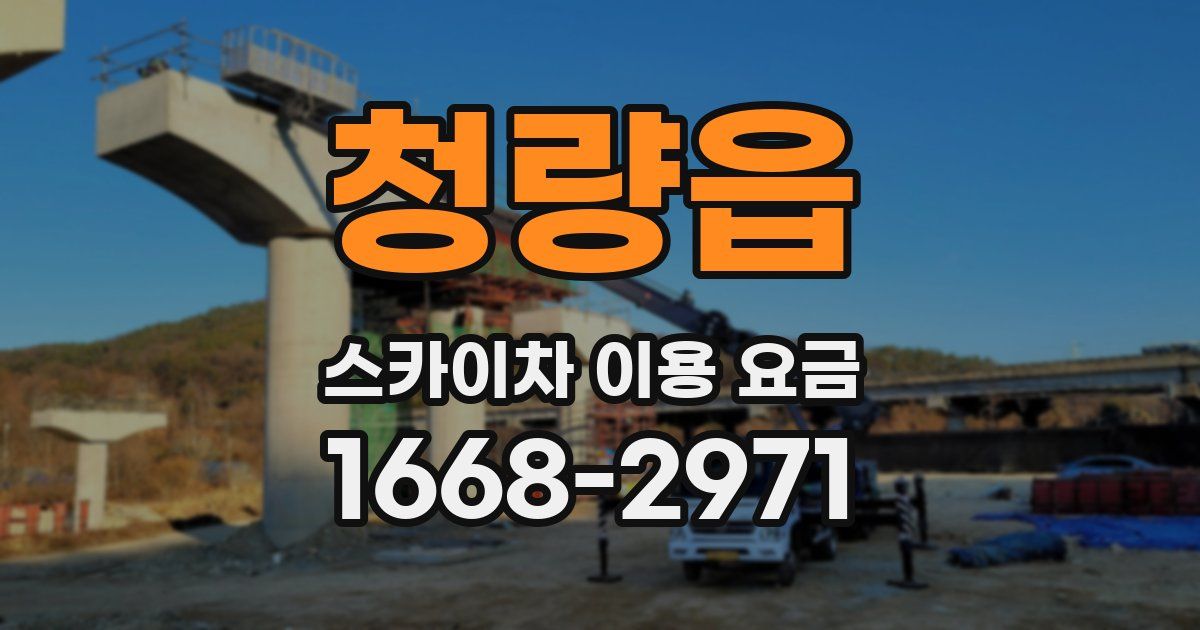 청량읍 스카이차 이용 요금