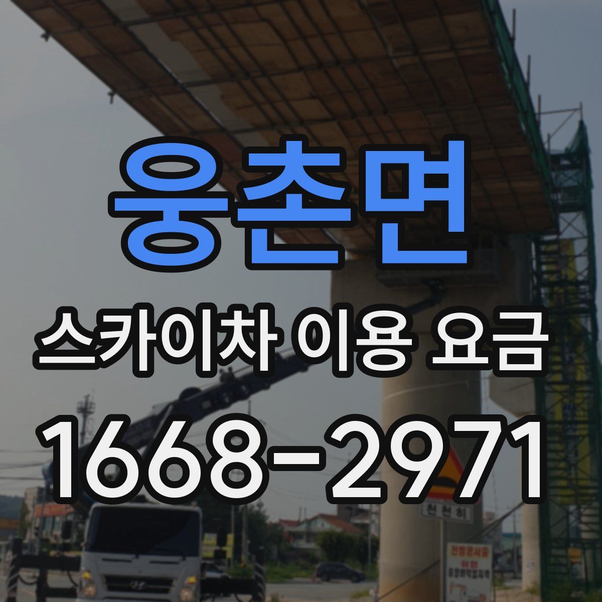 웅촌면 스카이차 이용 요금
