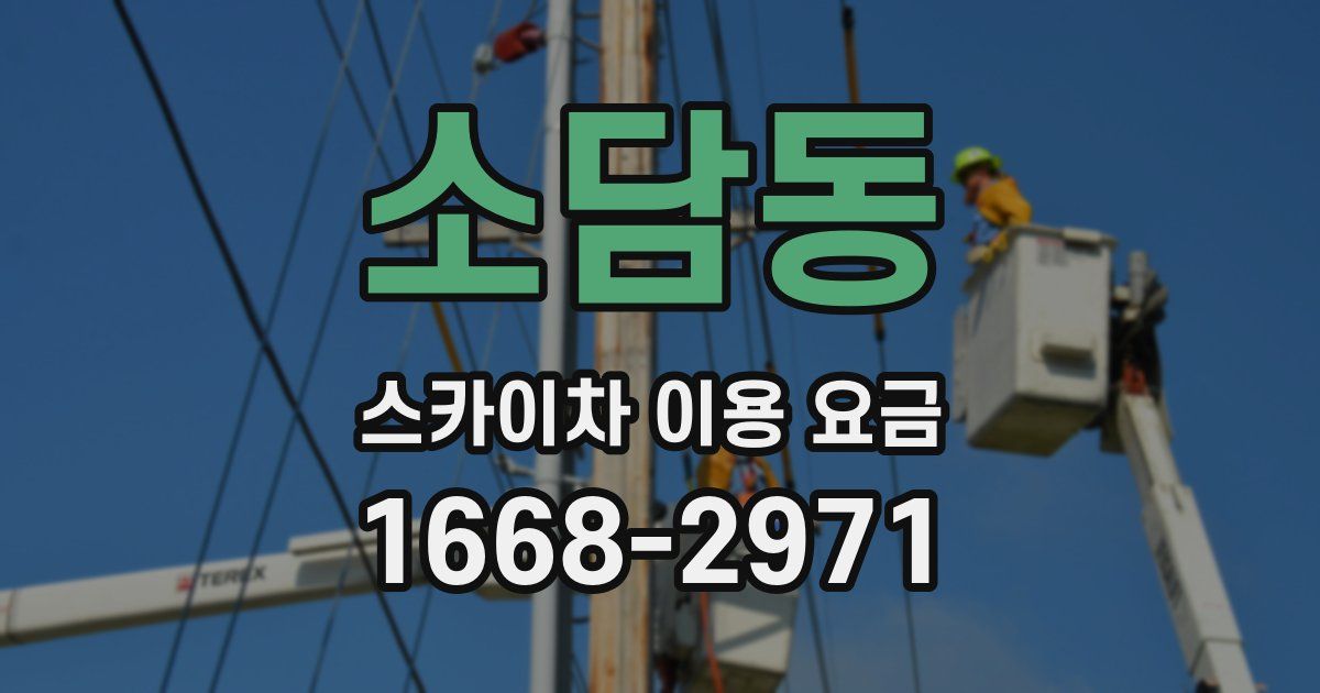 소담동 스카이차 이용 요금
