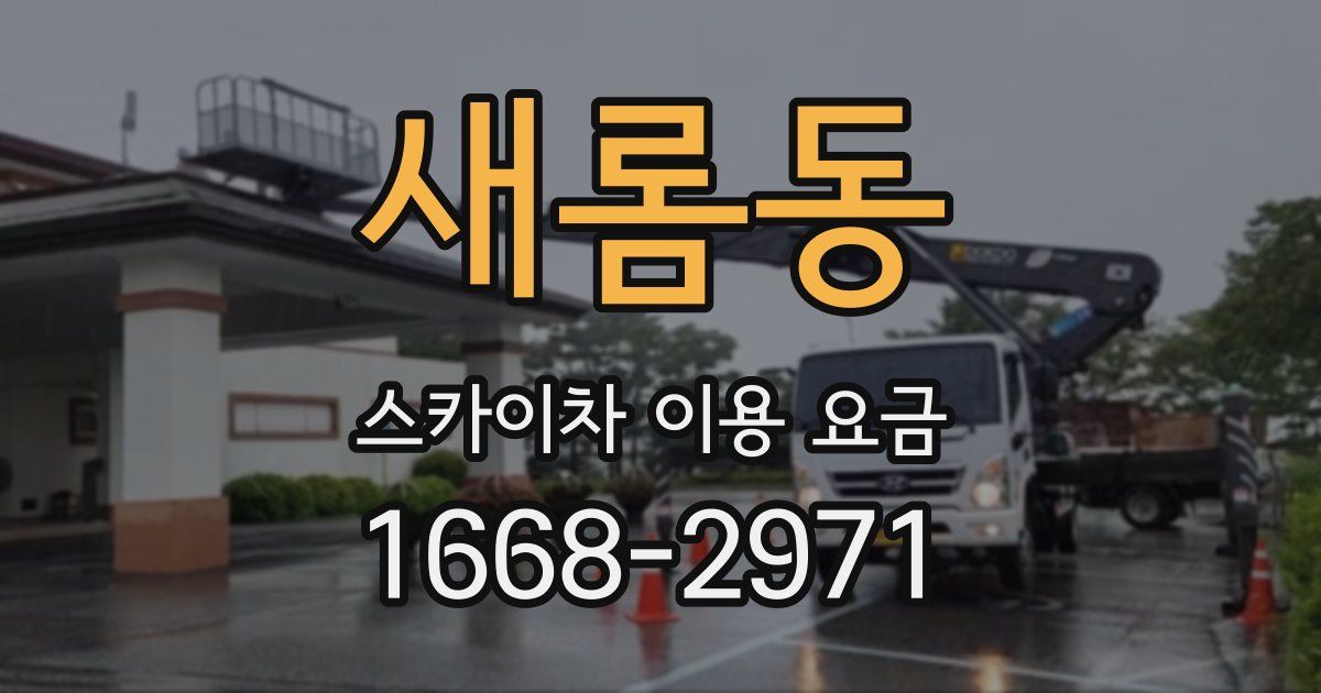 새롬동 스카이차 이용 요금