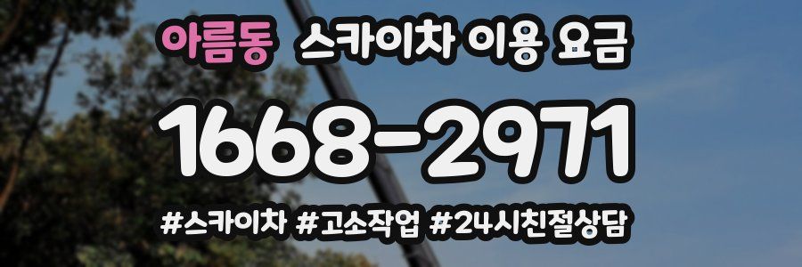 아름동 스카이차 이용 요금