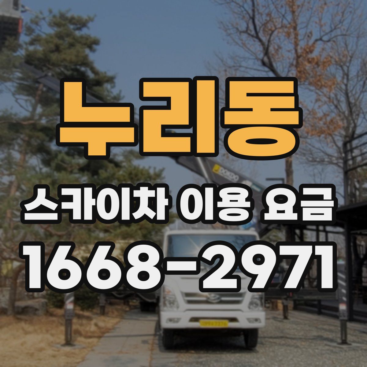 누리동 스카이차 이용 요금