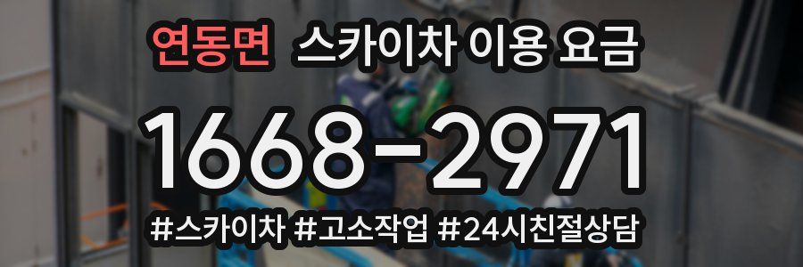연동면 스카이차 이용 요금