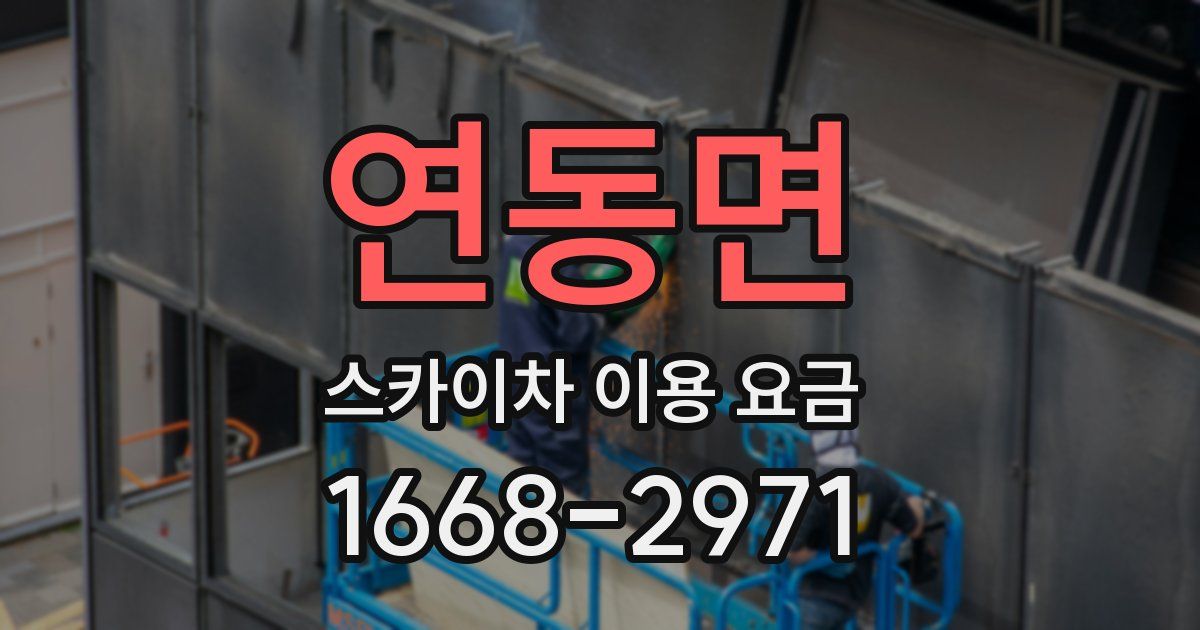 연동면 스카이차 이용 요금
