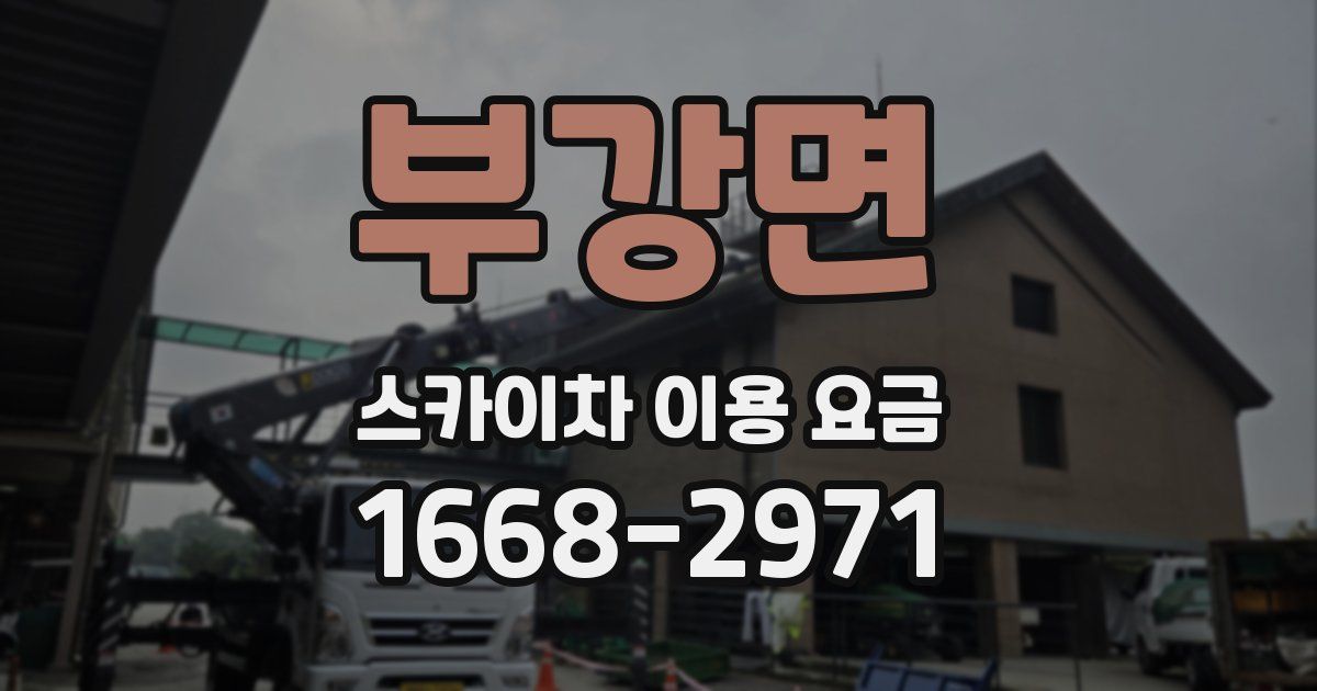 부강면 스카이차 이용 요금