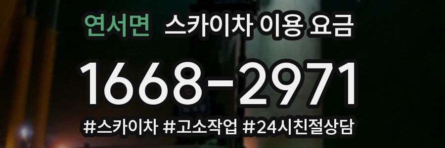 연서면 스카이차 이용 요금
