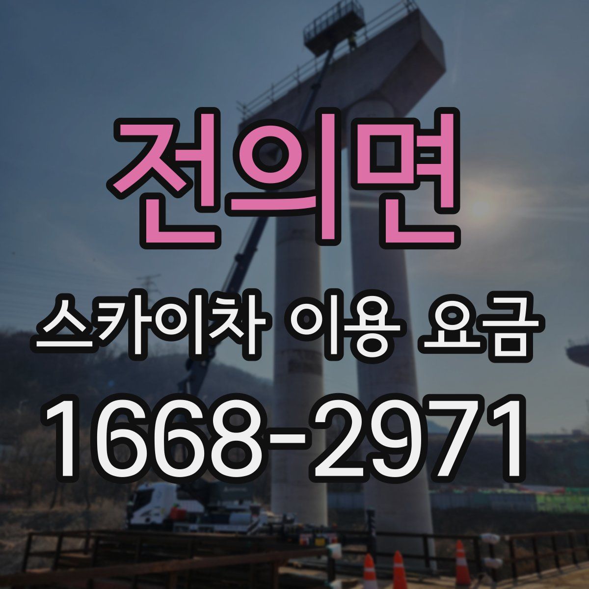 전의면 스카이차 이용 요금