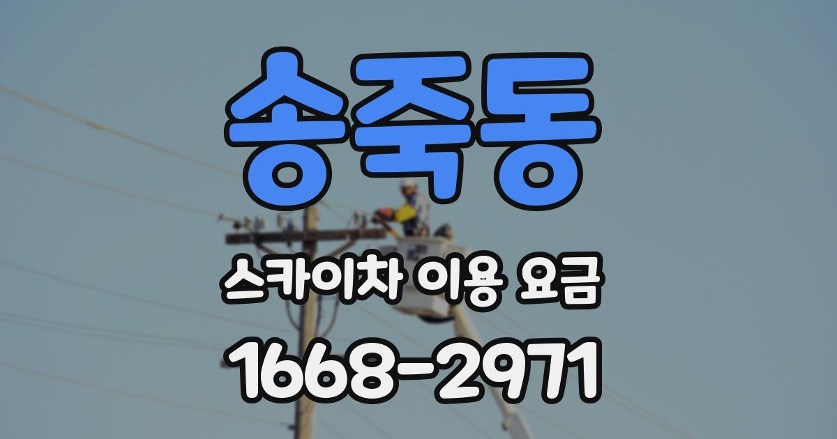 송죽동 스카이차 이용 요금