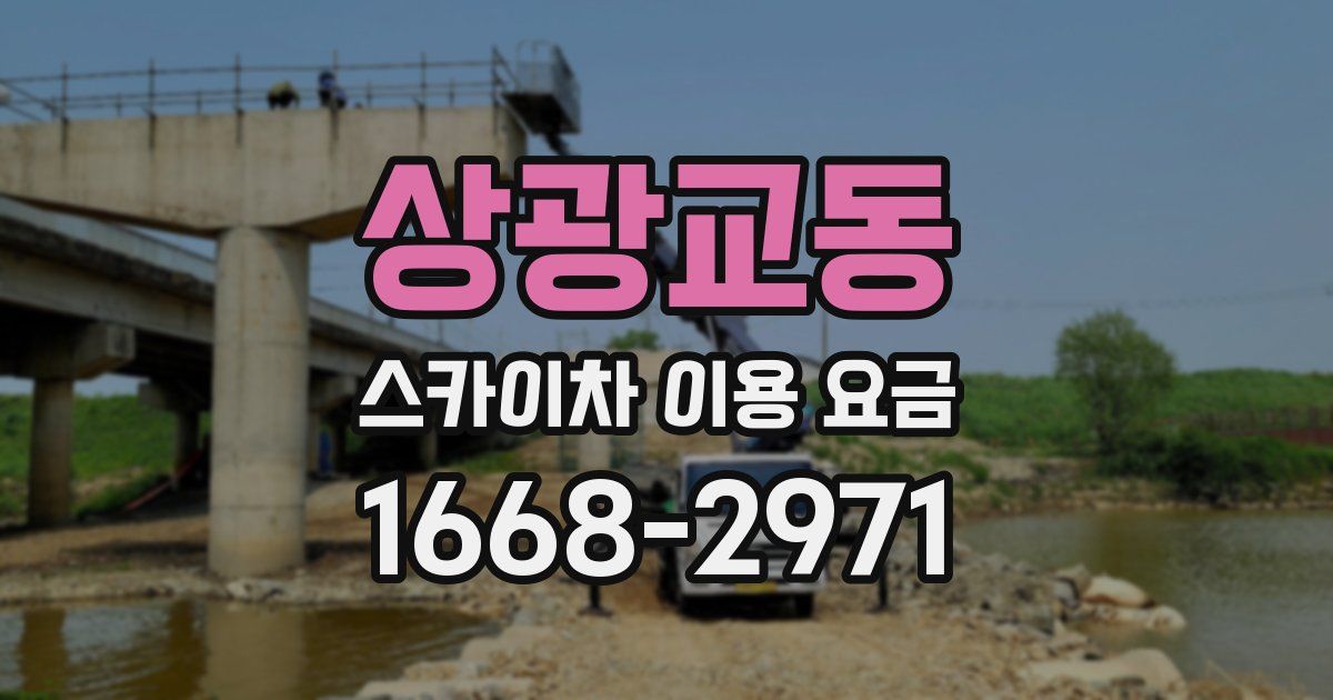 상광교동 스카이차 이용 요금