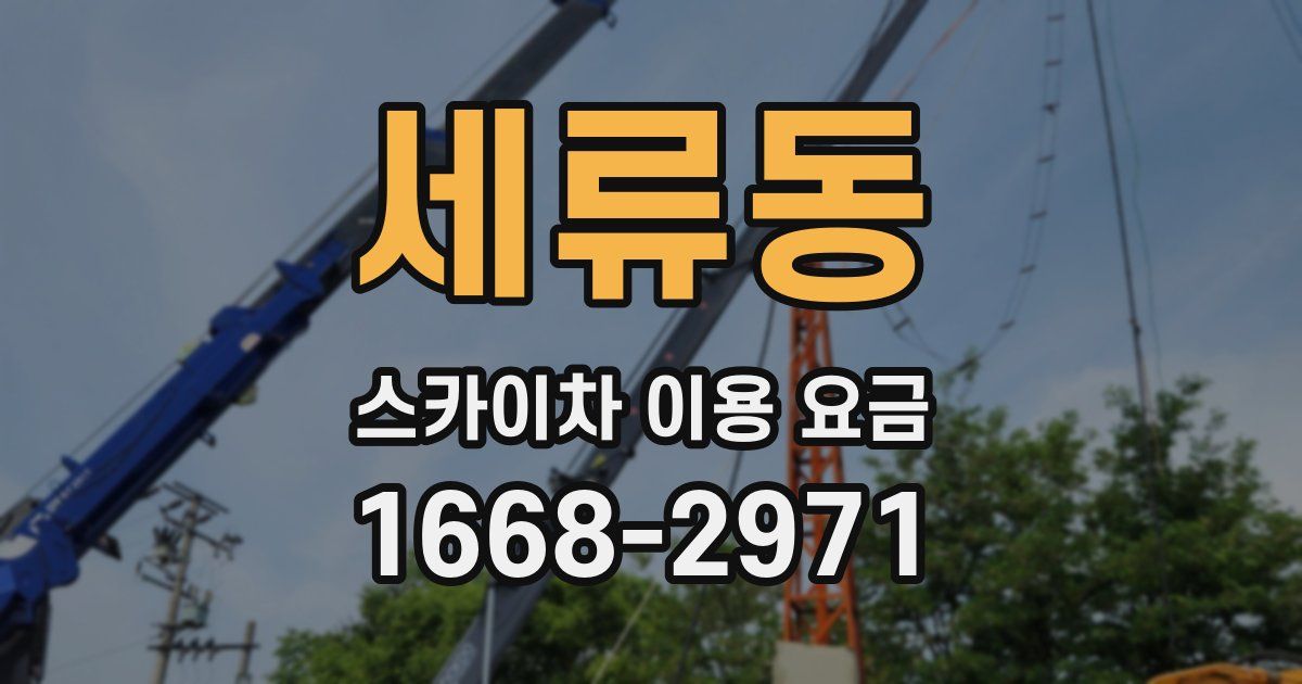 세류동 스카이차 이용 요금
