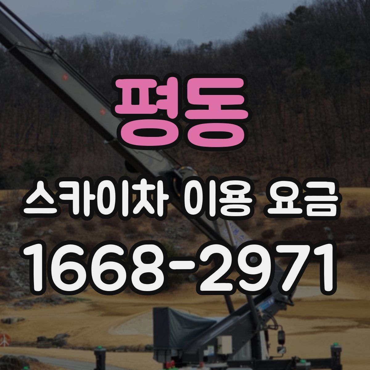 평동 스카이차 이용 요금