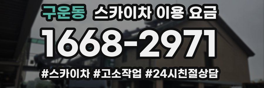 구운동 스카이차 이용 요금