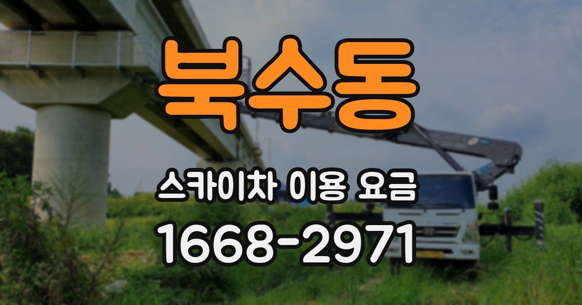북수동 스카이차 이용 요금
