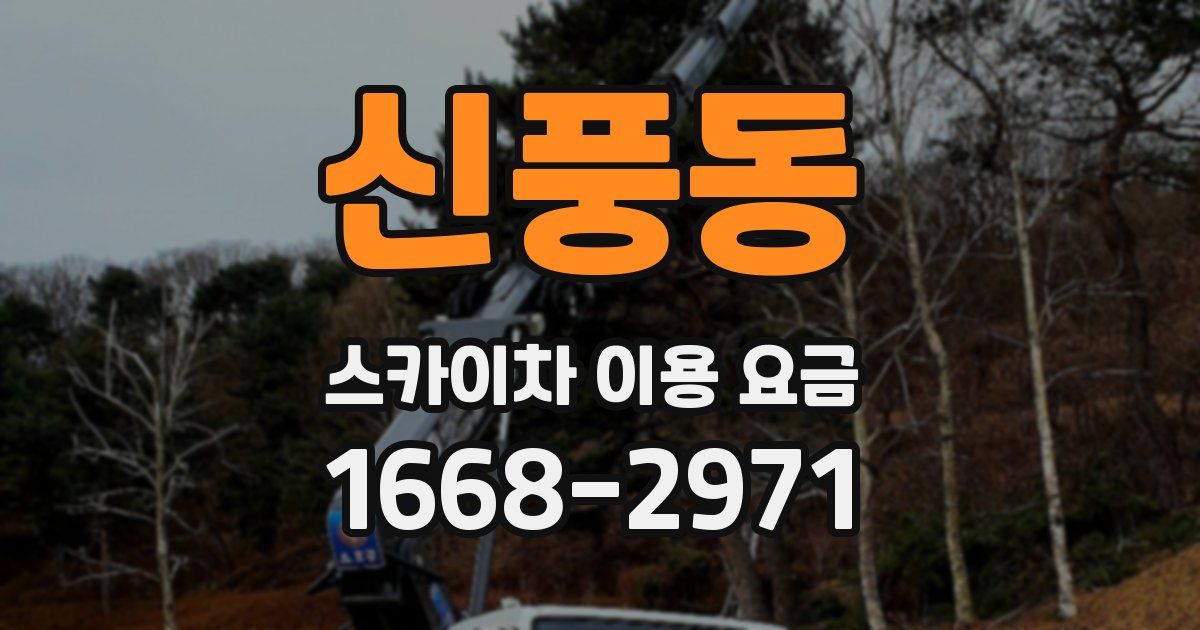 신풍동 스카이차 이용 요금