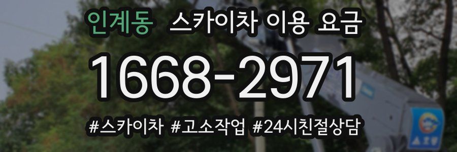 인계동 스카이차 이용 요금