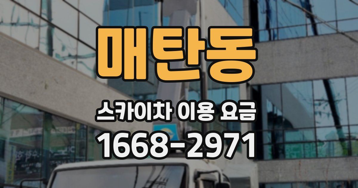 매탄동 스카이차 이용 요금