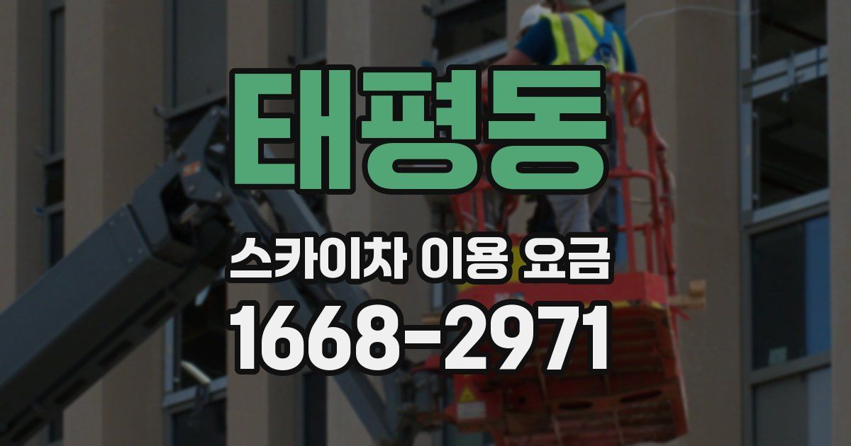 태평동 스카이차 이용 요금