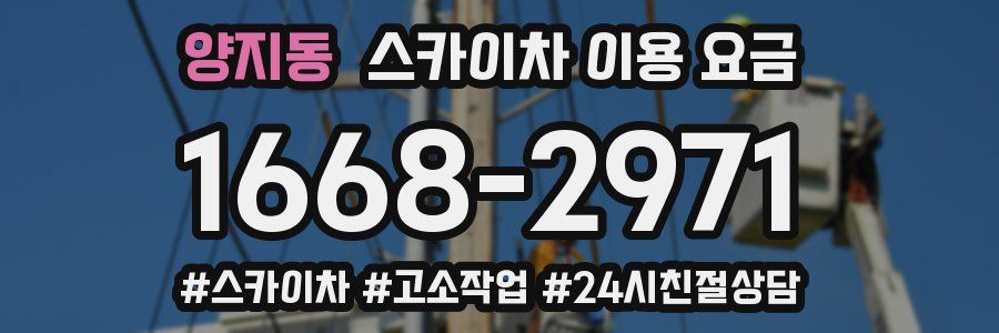 양지동 스카이차 이용 요금