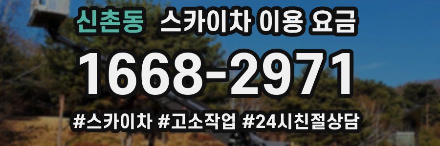 신촌동 스카이차 이용 요금