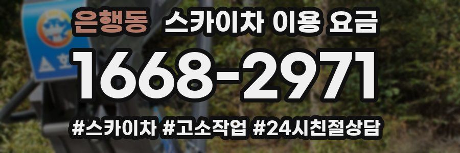 은행동 스카이차 이용 요금