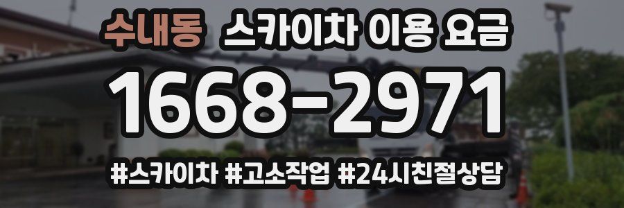 수내동 스카이차 이용 요금