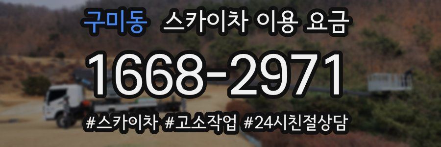 구미동 스카이차 이용 요금
